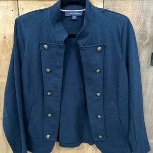 Women's Navy Military style Jacket Tommy Hilfiger classic
